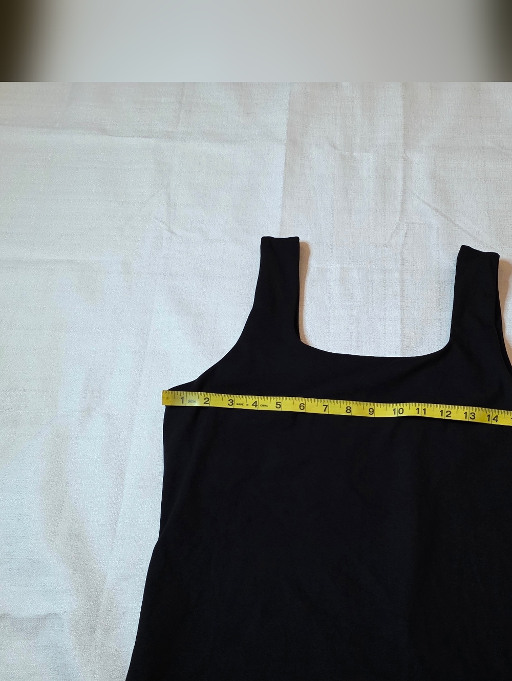 DKNY Sport Black Square Neck Cropped Shelf Bra Tank Streetwear Sporty Size XL - Picture 4 of 11